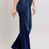 Judy Blue - High Waist Wide Leg Dark Wash