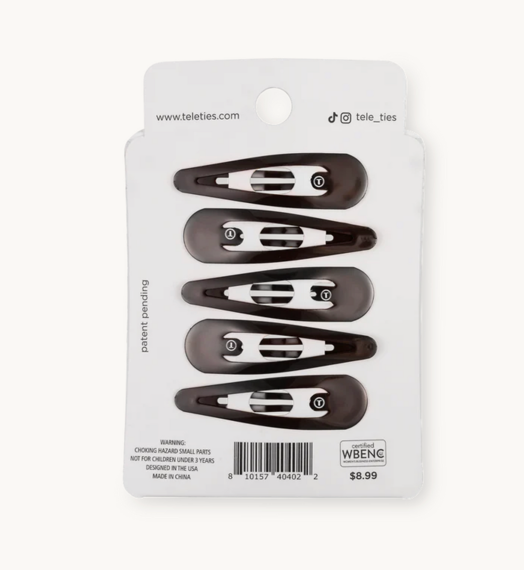 Teleties - Brown Snap Clip