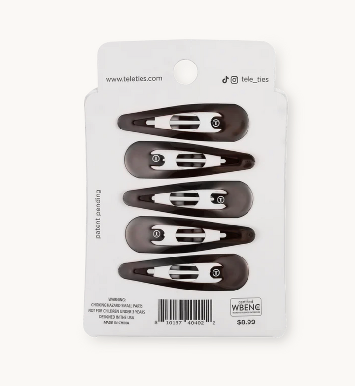 Teleties - Brown Snap Clip