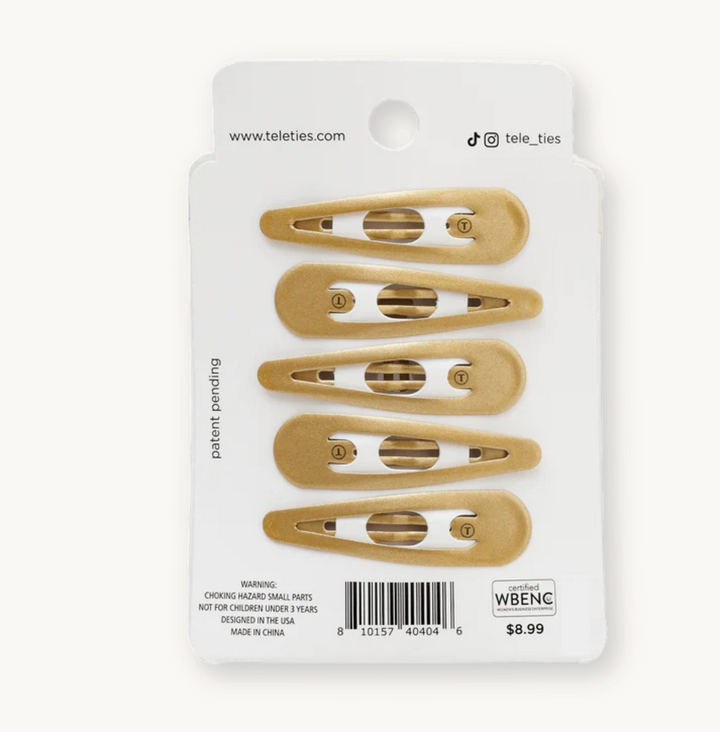 Teleties - Gold Snap Clip