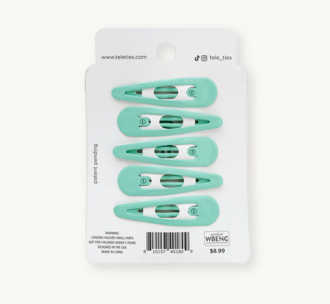 Teleties - Totally Turquoise Snap Clip