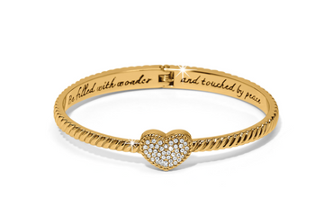 Celestia Heart Hinged Bangle