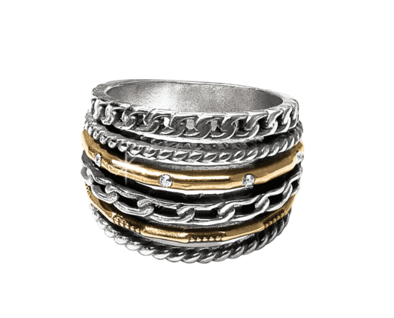 Neptune's Rings Multiple Row Ring