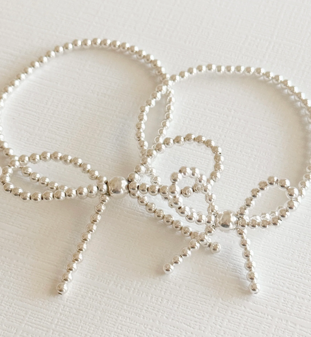 Mini Bow Silver Bracelet | Waterproof