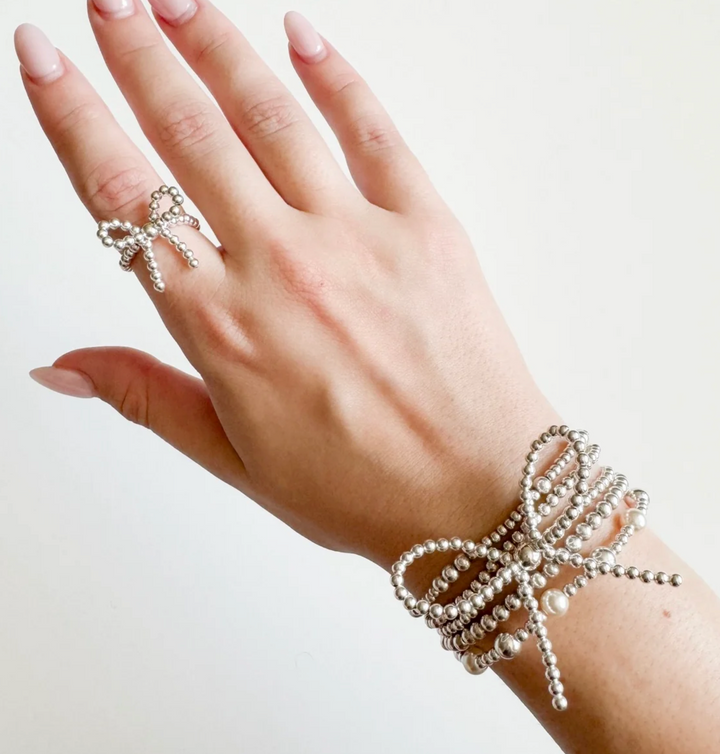 Bow Sterling Silver Bracelet | Waterproof