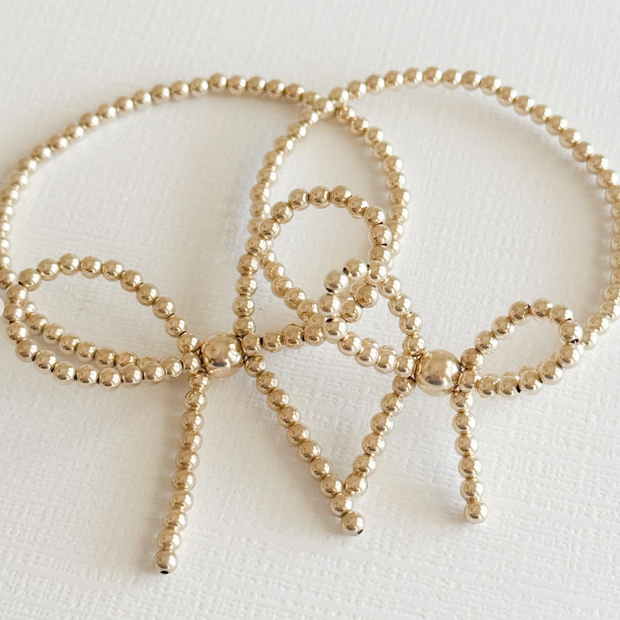 Mini Bow 14k Gold Filled Bracelet | Waterproof