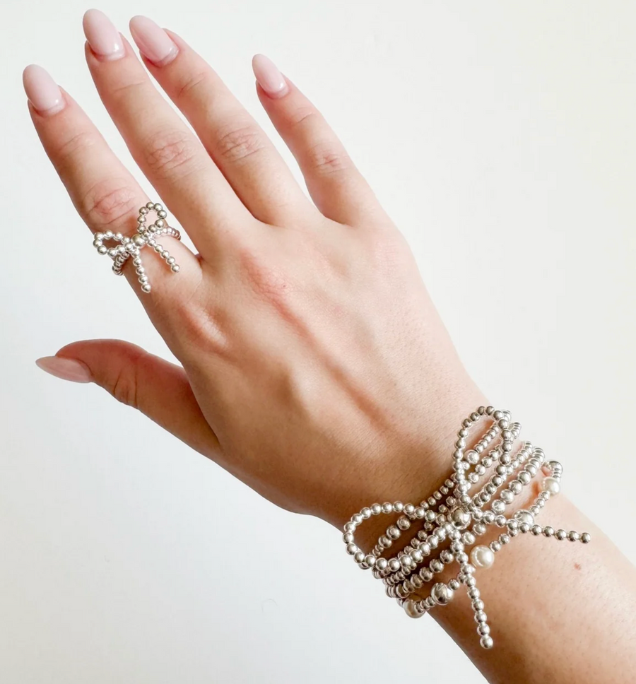 Bow Silver Ring | Waterproof