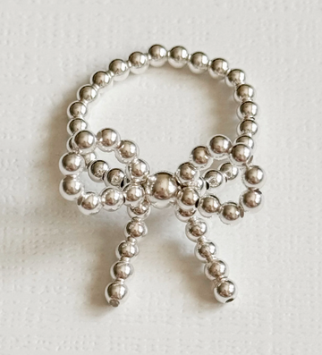 Bow Silver Ring | Waterproof