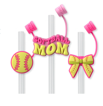 Pitch Hit Run Straw Topper Set {Special Order}