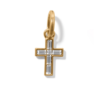 Golden Ray Cross Charm