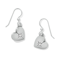 One Heart French Wire Earrings