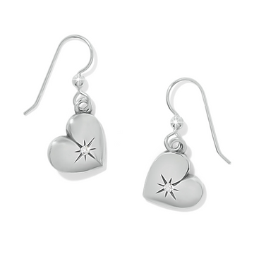 One Heart French Wire Earrings