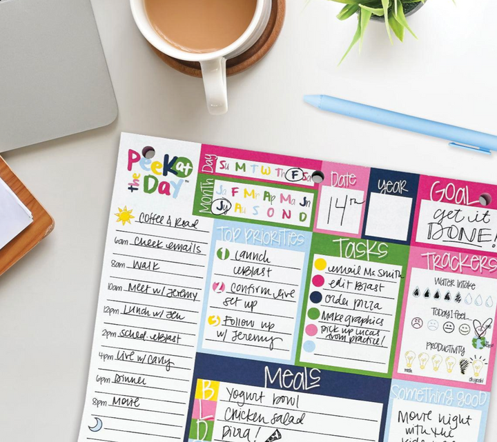 Peek at the Day™ Daily Planner Pad | All Bright &amp; Cheery
