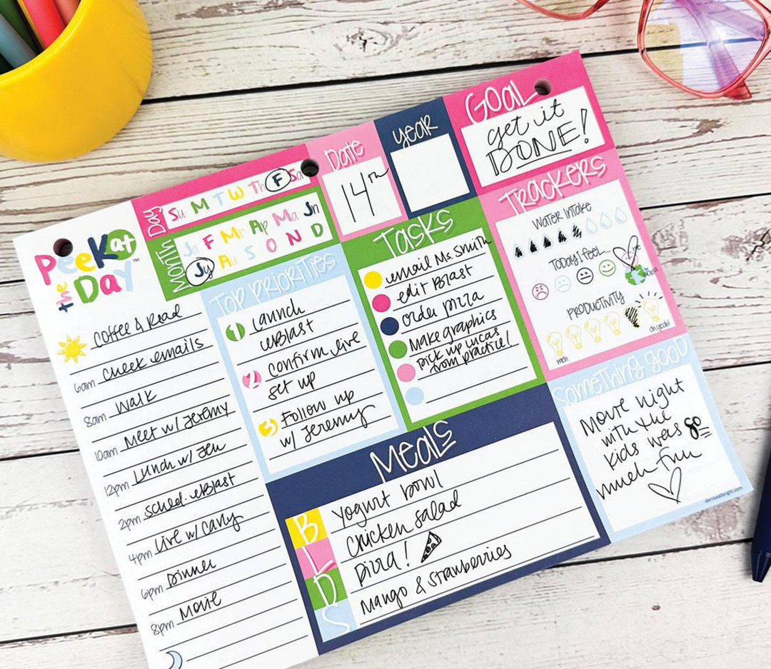 Peek at the Day™ Daily Planner Pad | All Bright &amp; Cheery