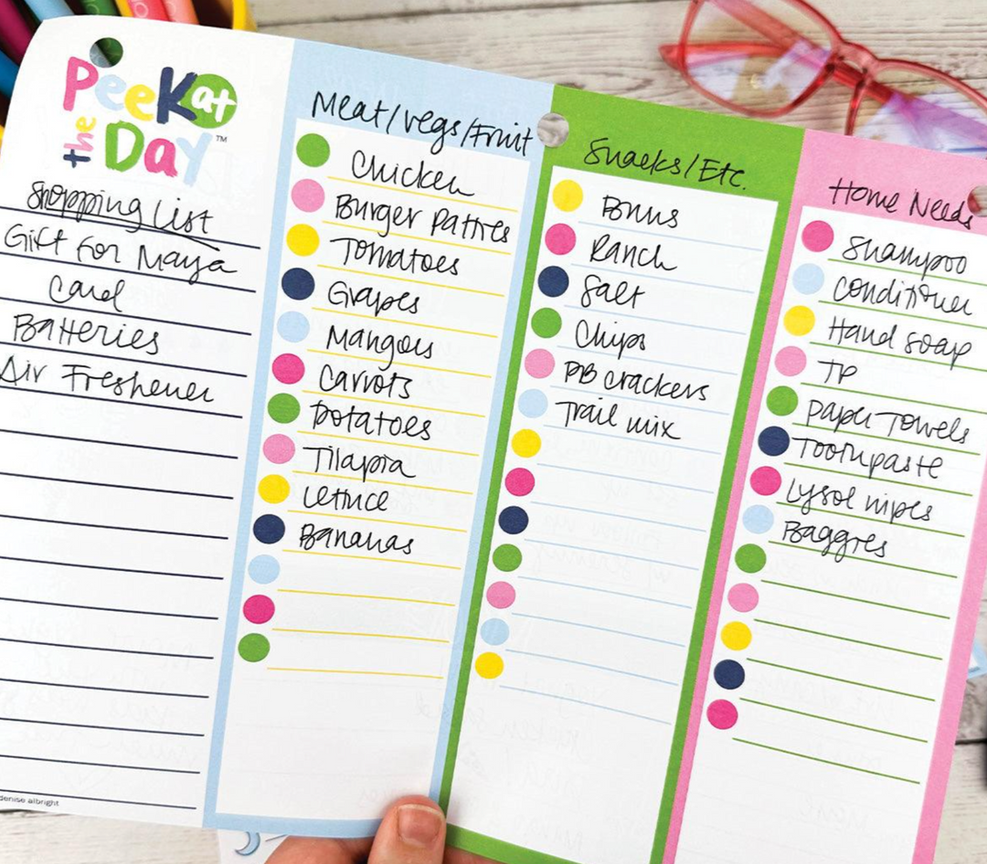 Peek at the Day™ Daily Planner Pad | All Bright &amp; Cheery