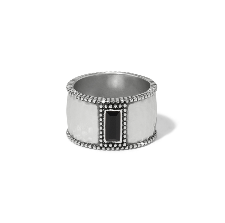 Pretty Tough Gem Wide Band Ring