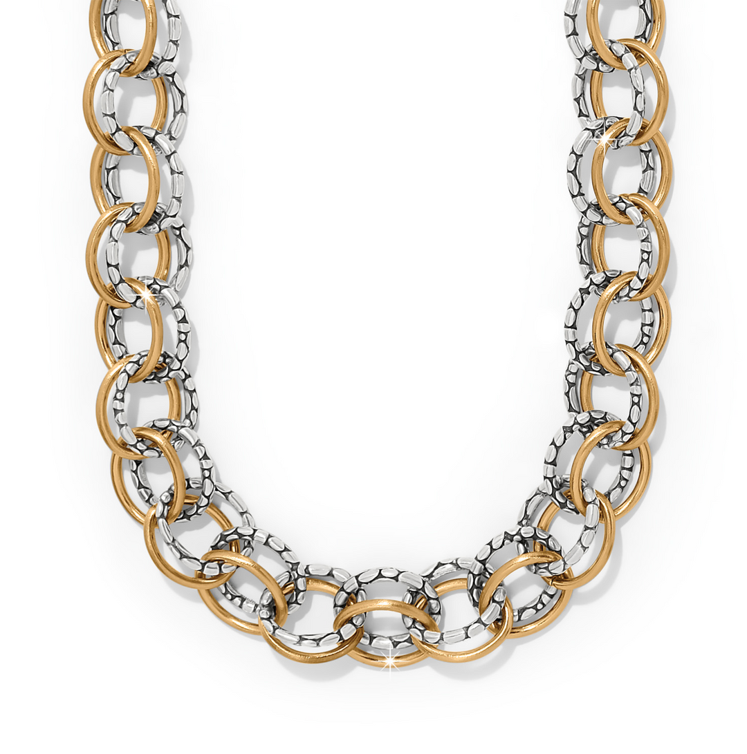 Brighton - Pebble Link Two Tone Necklace