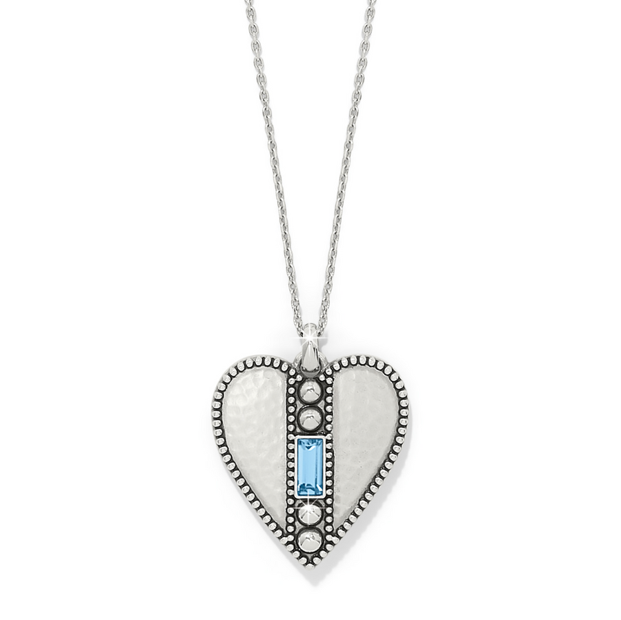 Pretty Tough Gem Heart Necklace