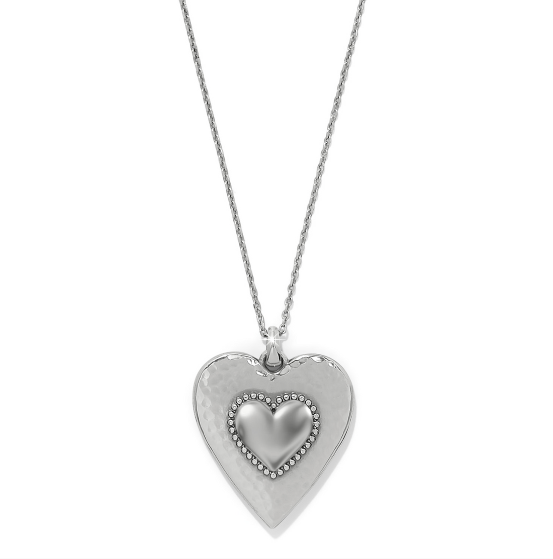 Pretty Tough Gem Heart Necklace
