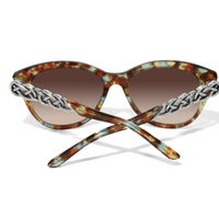 Brighton - Interlok Braid Blue Havana Sunglasses