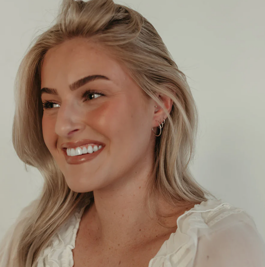 12mm Endless Hoop Earrings | Sterling Silver | Waterproof