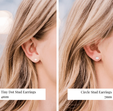 Tiny Dot Stud Earrings | Sterling Silver | Waterproof