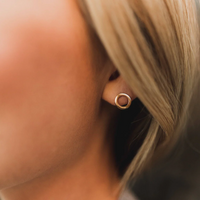Open Circle Stud Earrings | 14k Gold Filled | Waterproof