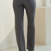 Solid Full Length Work Pants - Grey
