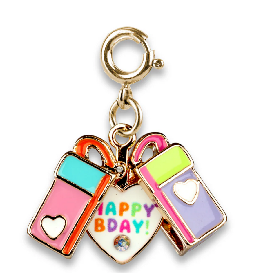 CHARM IT!Gold Surprise Inside B-Day Gift Charm