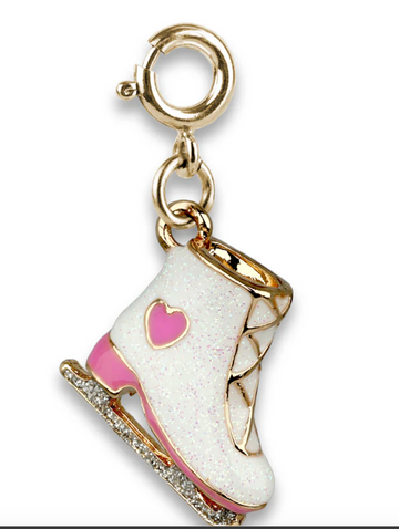 CHARM IT! Gold Glitter Ice Skate