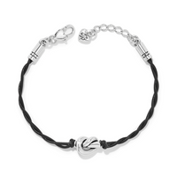 Brighton- Interlok Single Knot Leather Bracelet