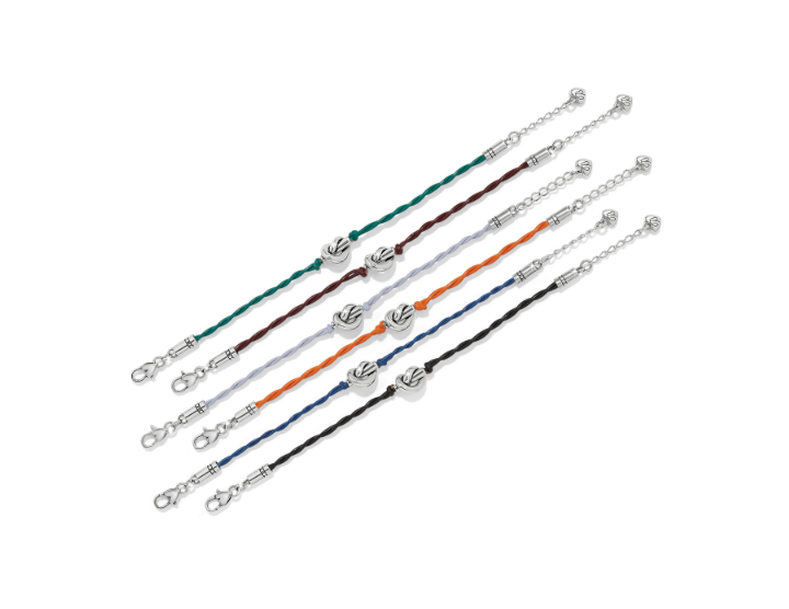 Brighton- Interlok Single Knot Leather Bracelet