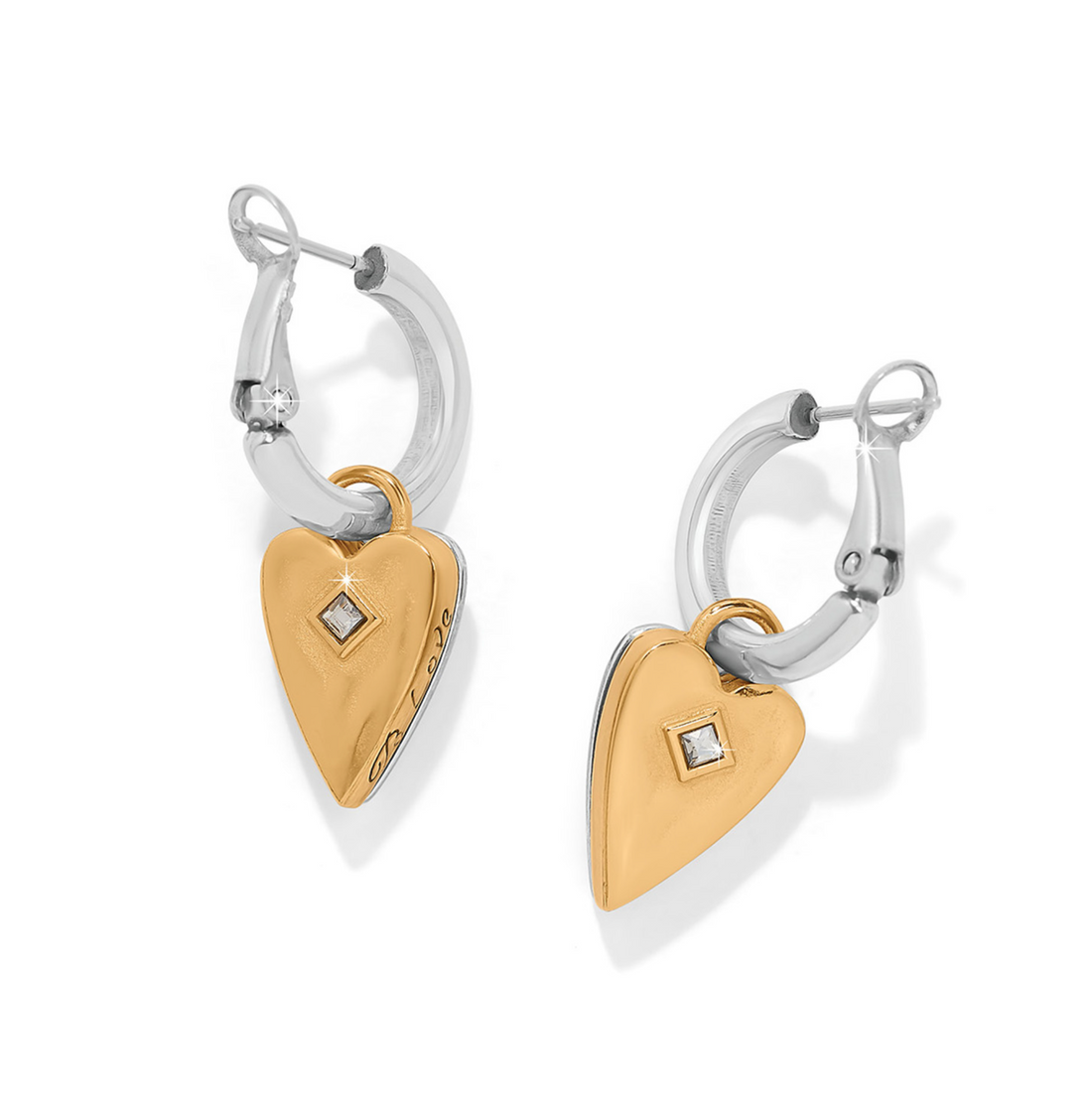 Love Messages Be Love Reversible Hoop Earrings