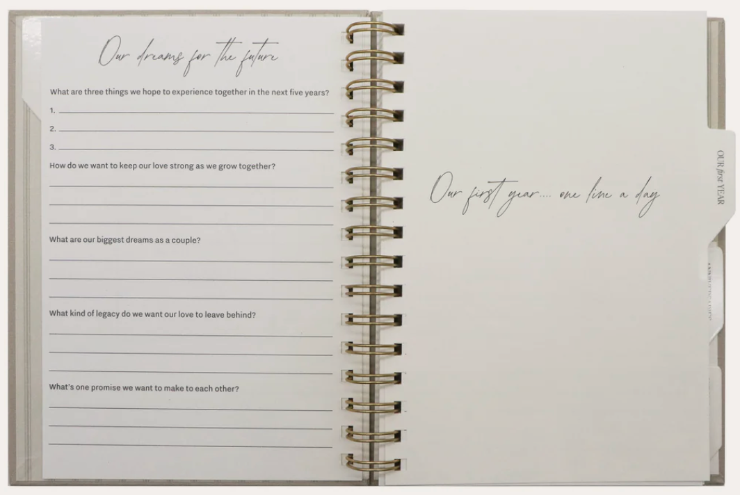 Together - Prompted Wedding Journal