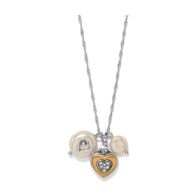 Brighton - One Heart Pearl Short Necklace