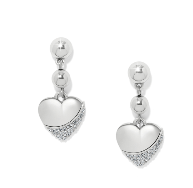Brighton - Meridian Petite Heart Wave Post Earrings