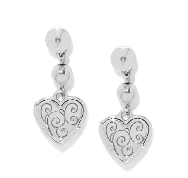 Brighton - Meridian Petite Heart Wave Post Earrings