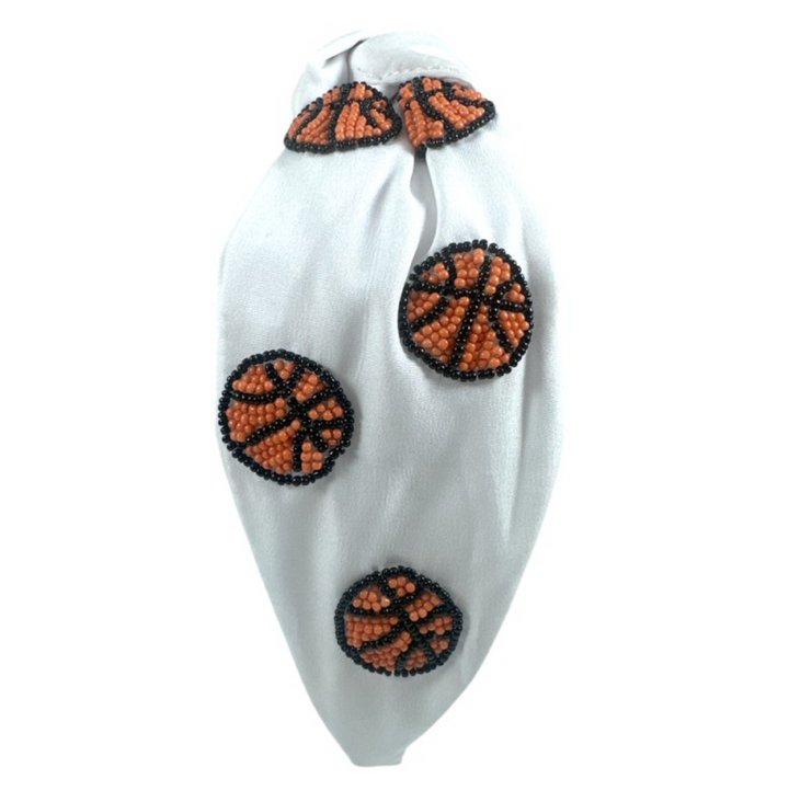 Seed Bead Top Knot SPORTS Headbands