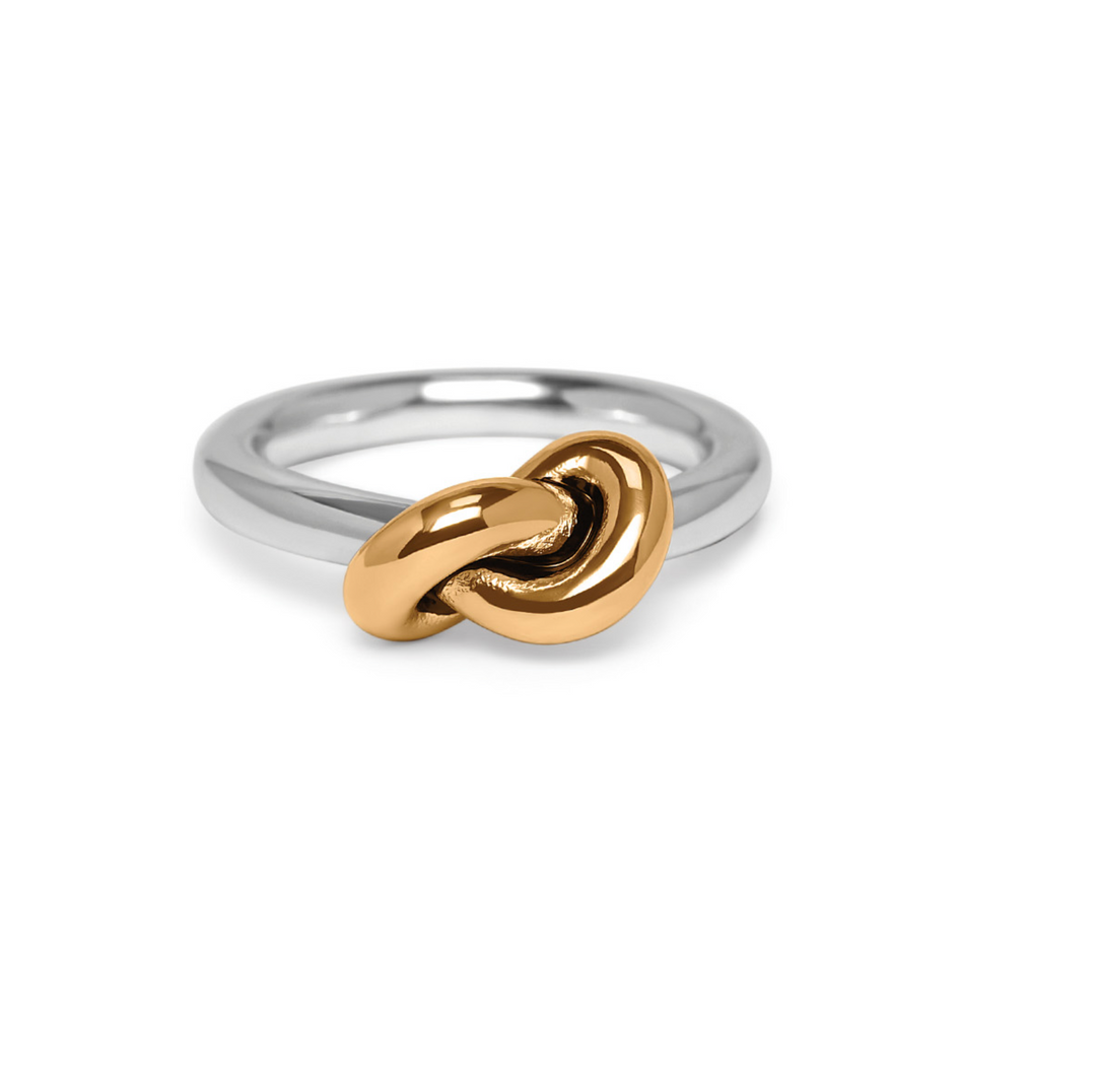Brighton - Interlok Single Knot Two-Tone Ring