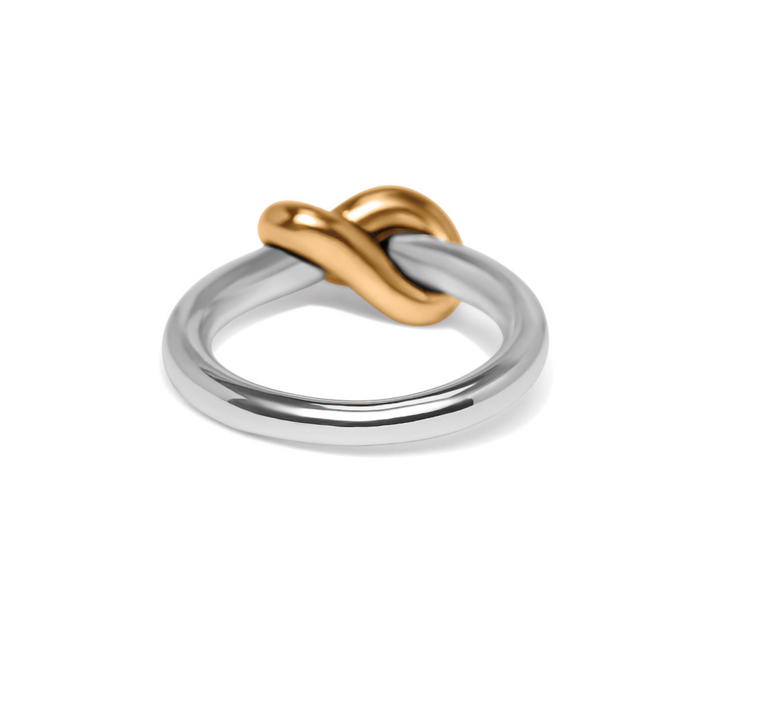 Brighton - Interlok Single Knot Two-Tone Ring