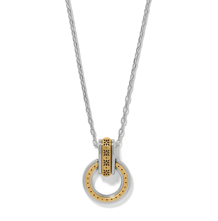 Brighton - Mosaic Two Tone Link Ring Necklace