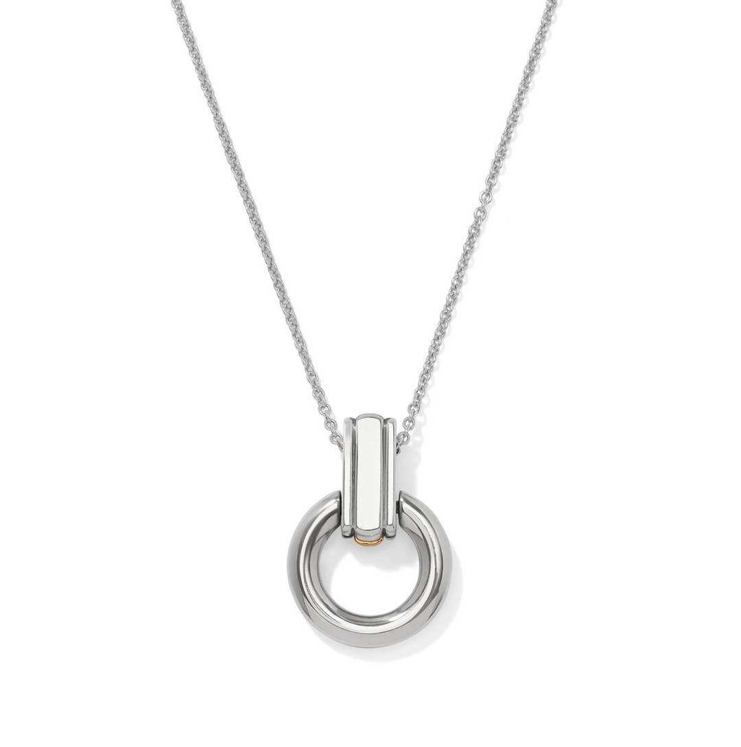 Brighton - Mosaic Two Tone Link Ring Necklace