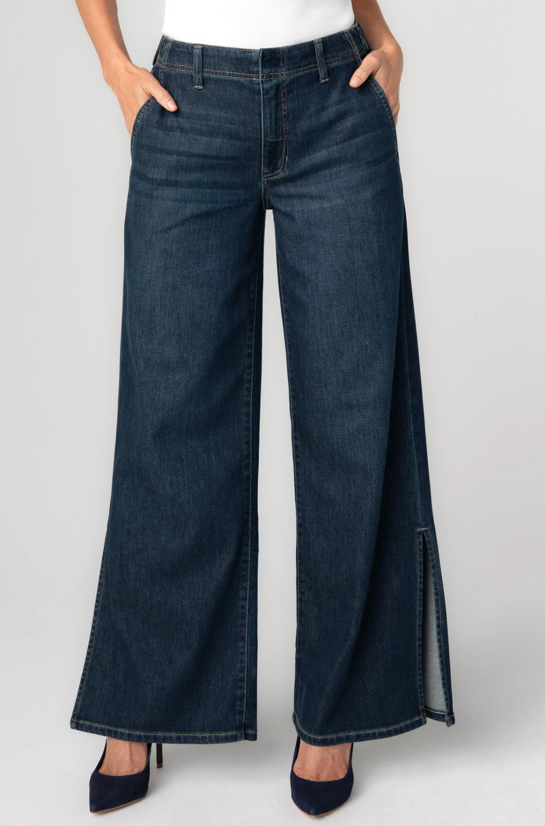 Liverpool - Weekender Wide Leg with Side Slit