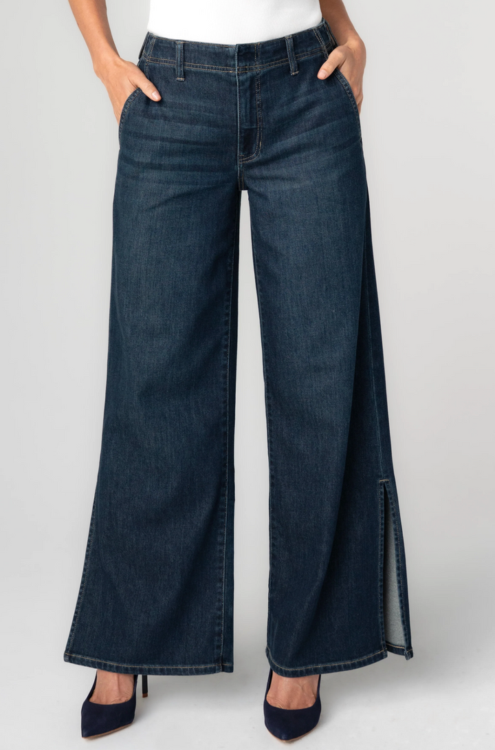 Liverpool - Weekender Wide Leg with Side Slit