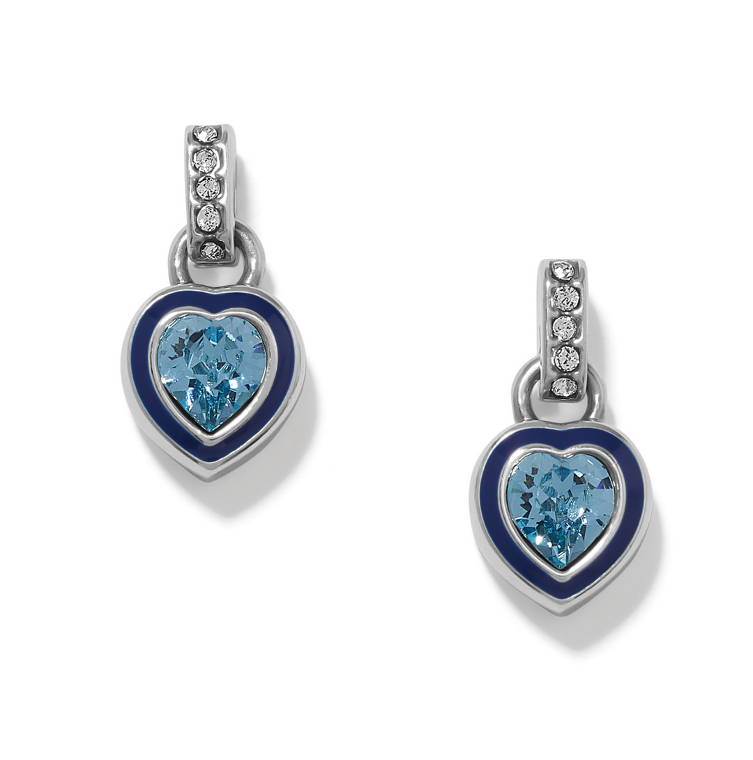 Halo Gemma Petite Heart Post Drop Earrings