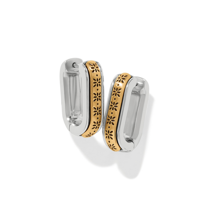 Brighton - Mosaic Two Tone Hinged Hoops