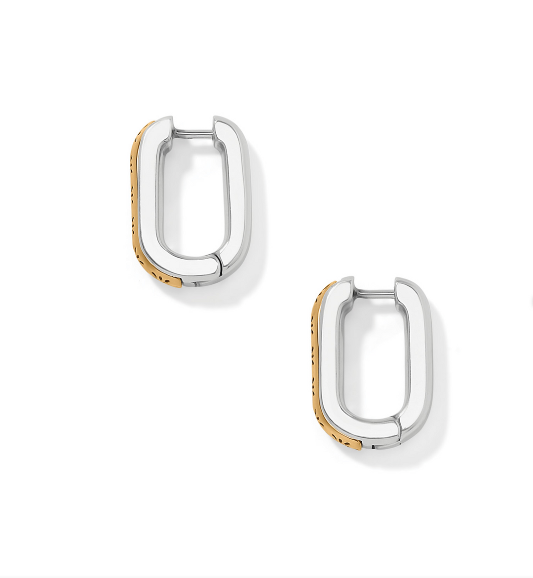 Brighton - Mosaic Two Tone Hinged Hoops