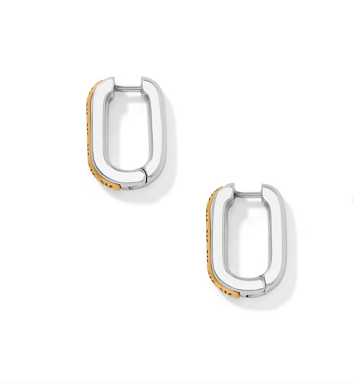 Brighton - Mosaic Two Tone Hinged Hoops