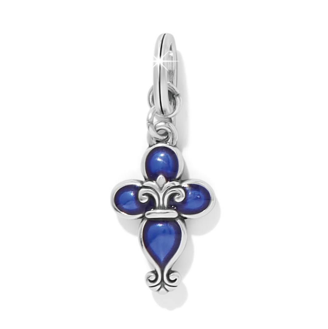 Brighton - Fleur Di Lis Cross Charm