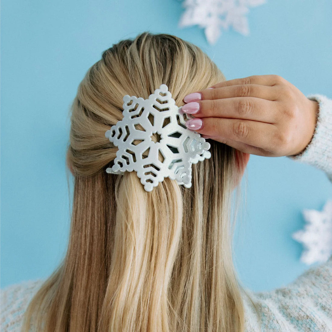 Snowflake Flat Hair Clip